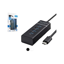 Hadron Hd144 Type-C 3.1 USB Hub 4 Port Siyah