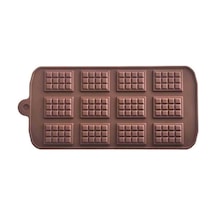 Çikolata Kalıbı - Silikon - Mini Tablet Gümüş