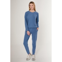 Pierre Cardin 8749 Embroidered Kadın Uzun Kol Pijama Takım 001