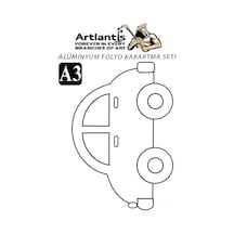 Alüminyum Folyo Kabartma Seti A3 30x40 Cm 1 Paket Aliminyum Folyo Seti Kabartma Seti Sanatsal Hobi El Becerisi Geliştir Yeşil