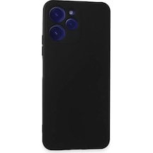 Newface Xiaomi Redmi 12 Kılıf Nano İçi Kadife Silikon - Siyah