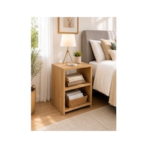 Safir Meşe Modern Dar Alan 3 Raflı Komodin Safir Meşe Safir Meşe