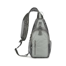 Yunboo Erkekler İçin Usb Şarjlı Ve Kulaklık Girişli Hafif Sırt Çantası - Spor, Yürüyüş, Seyahat İçin Gri