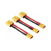 3 Adet Erkek Xt-30 Kadın Xt-60 Fiş Adaptörü Xt30 Xt60 Fpv 16awg 1.96 İnç Kablo 3'lü Paket