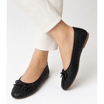 N Napa Shoe Np.16307.siyah Deri Babet