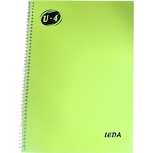 U-4 A4 Pp Kp Spiralli 40 Yp Kareli Defter-fosfor Yeşil