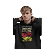 Sevbano Game Of Thrones Efsane Dizi Ön Baskılı Unisex Oversize Premium Ho Siyah