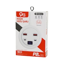 Hıgh Power 3.0 Vfast Ky-100 Çoklu 4 Lü Hızlı Şarj Seti 2ad -pd20w Type-c - 2.1a + Qc3.0 Usb 2.4w Timya/go1395 198170