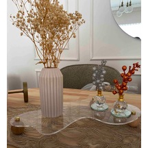 Ahşap Top Ayaklı Gold Düğmeli Şeffaf Pleksi Organizer Pinterest