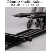 Odunsuz Kömür Kalemi 6 Lı Set Sanatsal Eskiz Kalemi Ve Karakalem