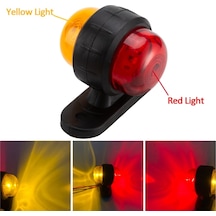 MİNİ TAKOZ TEK LEDLİ SARI-KIRMIZI 12V-24V