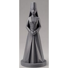 15 Cm Sanatsal Formda Hazırlanmış Hediyelik Kafkas Adige Çerkes 3d Heykelcik Süs