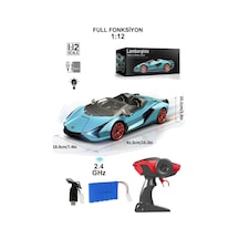 Uzaktan Kumandalı Şarjlı Işıklı Full Fonksiyon Lamborghini Sian Radstar Oyuncak Araba Turkuaz Turkuaz