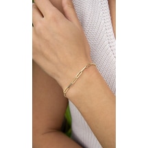 Altın Ataç Zincirli Bileklik BGA0127-Y Sarı Altın