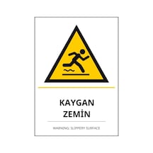 Hastane Kaygan Zemin Pvc Isg Levha 21x30cm
