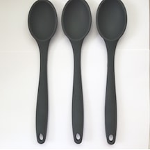 Pink Rose Silikon Kaşık Antrasit 3'lü