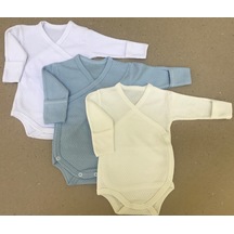 Özdemirli Bebe Özdemirlitekstil Bebelino Çıtçıtlı Badi Kruvaze (3 Lü Paket) (456568028) Çok Renkli