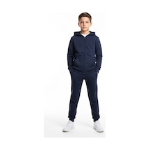 Fermuarlı Kanguru Cepli Kapüşonlu Düz Baskısız Erkek Çocuk Eşofman Takımı Lacivert Fermuarlı Kanguru Cepli Kapüşonlu Düz Baskısız Erkek Çocuk Eşofman Takımı Lacivert