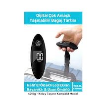 Seyahat Bavul Ağırlık Tartı Dijital Çok Amaçlı Taşınabilir Bagaj Tartısı Max 40 Kg