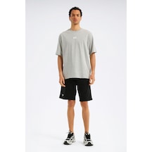 Reebok Sılıcone Badge T-shırt Gri Erkek Kısa Kol T-shirt 000000000102345103