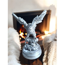 10cm -18cm Ebatlarında Kırılmaz Polyester,beyaz Renk Kartal Biblo