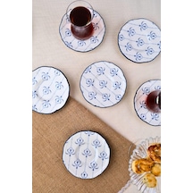 Tabakevi Tabak Evi Porselen Audrey Çay Tabak Takımı 12cm 6 Parça Fly6çtprs1209