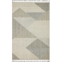 Soho Sh 08 Grey Multy Hav Vermeyen Özel Ipler Ile Üretilen Etnik Örgü Desenlere Sahip Makine Halısı