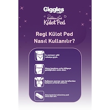 Giggles Külot Ped 52-100 Bel Ölçüsü 360 Esnek Beden Sızdırmaz Regl Gece Külodu 5 Paket 20 Adet
