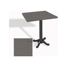 Çipa Döküm Ayak Kare Masa 80x80 Cm - Werzalit, Wermodin Ve Allzalit Tabla - Twister Çok Renkli