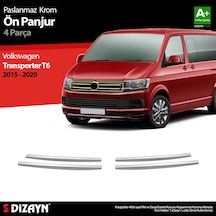 S-Dizayn Vw T6 Transporter Krom Ön Panjur 4 Prç. 2015-2020