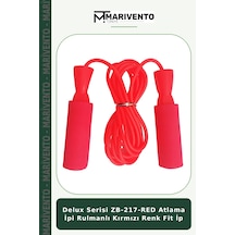 Delux Serisi Zb-217-red Atlama İpi Rulmanlı Kırmızı Renk Fit İp