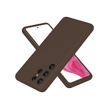 Newface Samsung Uyumlu Galaxy S25 Ultra Kılıf First Silikon - Kahverengi Kahverengi