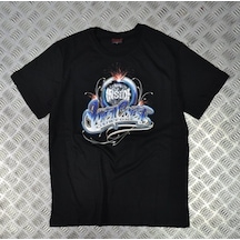 Stoned&Fame Westcoast Baskılı T-shirt SIYAH Siyah