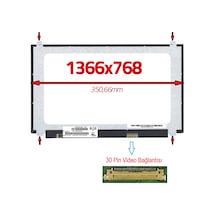 15.6 30 Pin Slim 1366x768 Vidalı