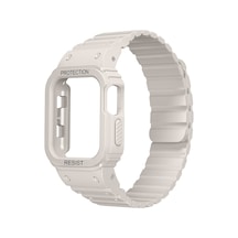 Lexroo Watch Ultra 49mm Krd-142 Airbag Tasarımlı Kasa Koruyuculu Silikon Kordon - Starlight