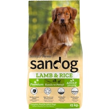 Sandog Kuzu & Pirinçli Yetişkin Köpek Maması 15 KG