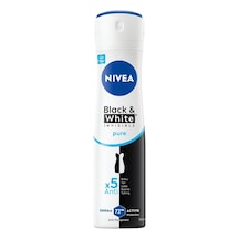 Kadın Sprey Deodorant Black&amp Amp White Invisible Pure 72 Saat Anti-perspirant Koruma, 150 Ml