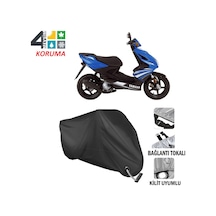 Yamaha Aerox 100 Motosiklet Brandası ( Kilit Uyumlu - Siyah