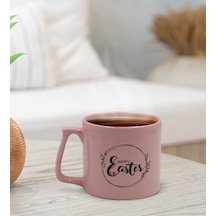 Bk Gift Happy Easter Tasarımlı Pastel Pembe Middle Kupa Bardak, Arkadaşa Hediye, Ev Hediyesi, Paskalya Bayramı Hediyesi, Ofis Hediyesi-9