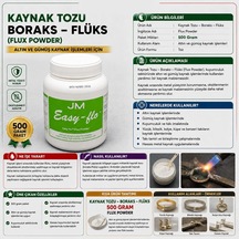 Döküm Kaynak Kaynak Tozu Boraks Profesyonel Malzeme Metalik