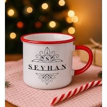Bk Gift Kişiye Özel İsimli Kırmızı Emaye Kupa Bardak -10, Arkadaşa Hediye, Sevgiliye Hediye