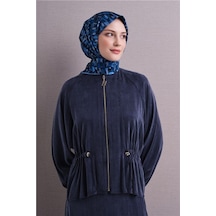 Armine Saf İpek Sura Eşarp 9623d 85 Koyu Lacivert Siyah