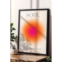 Feed Your Soul Çerçeveli Tablo Aura Enerji Renkleri
