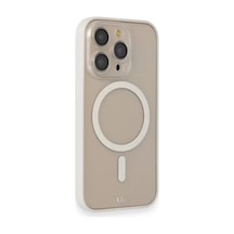 Newface Apple İphone 14 Pro Kılıf Grand Magneticsafe Kapak - Beyaz