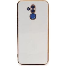 Newface Huawei Mate 20 Lite Kılıf Volet Silikon - Beyaz