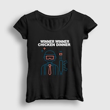Presmono Kadın Neon Pubg T-shirt Siyah