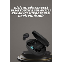 Kulaklık Dijital Göstergeli Bluetooth Bağlantılı Kablosuz Kulak İçi Mikrofonlu Dokunmatik Kontrol Mh-hs4055-6344