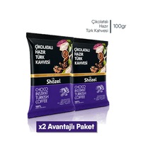 Shazel Hazır Çikolatalı Türk Kahvesi 100 Gr 2'li Paket