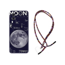 Vivo Y51 Kılıf Rasta Boyun Askılı Moon Info 1424 Siyah
