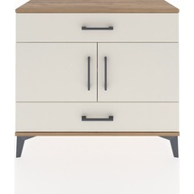 Arges Şifonyer 2 Raflı 2 Çekmeceli 2 Kapaklı 88x30x80 Çam-aytaşı Çam